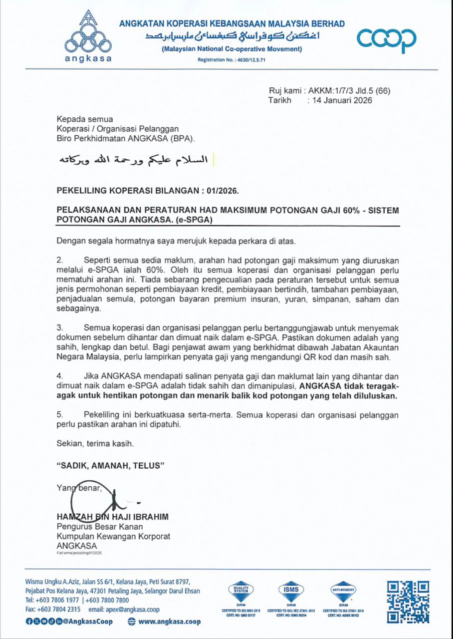 Pekeliling Koperasi Bilangan 01/2026