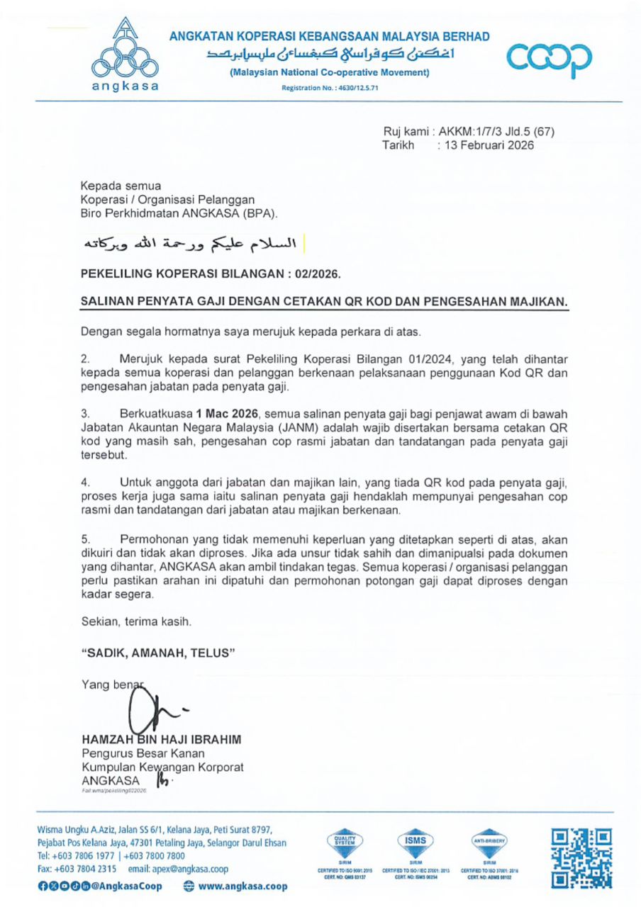 Pekeliling Koperasi Bilangan 02/2026
